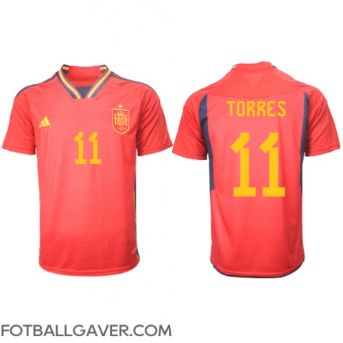 Spania Ferran Torres #11 Fotballklær Hjemmedrakt VM 2022 Kortermet